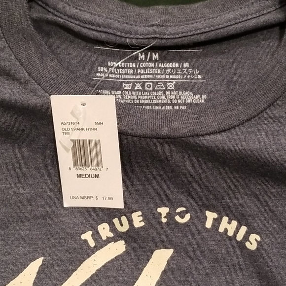 ⛔️SOLD⛔️Volcom Men's Blue Heather Tshirt - Picture 2 of 2